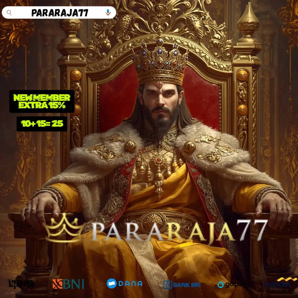 Banner PARARAJA77 Official